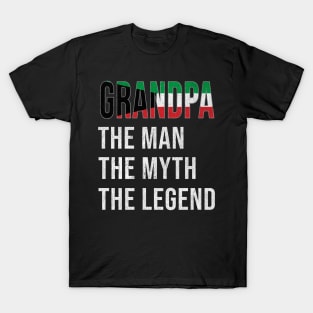 Grand Father Kuwaiti Grandpa The Man The Myth The Legend - Gift for Kuwaiti Dad With Roots From  Kuwait T-Shirt